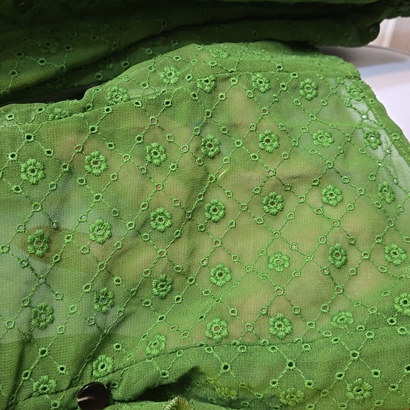 Anthropologie Maeve Laila Ruffle Wrap Long Sleeve Wrap Blouse NWT - Picture 4 of 9